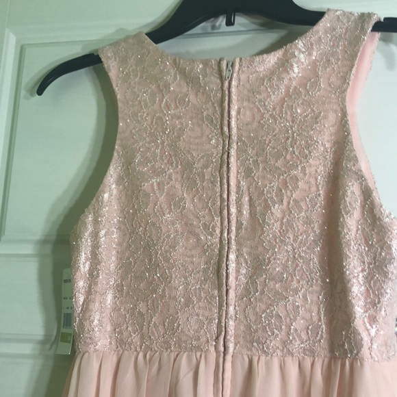 Beautiful Blush floor length dress girls size 14 - Picture 4 of 4